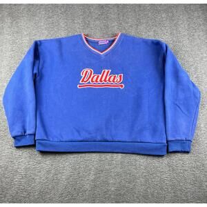Edikted Dallas Blue Womens Sweatshirt Size Small